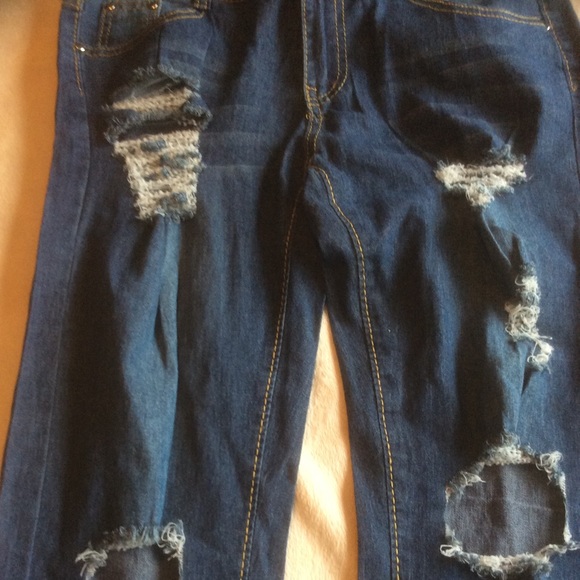 NWT LXJ size 2X distressed jeans - Picture 5 of 10